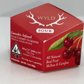 WYLD Sour Cherry Indica Gummies,